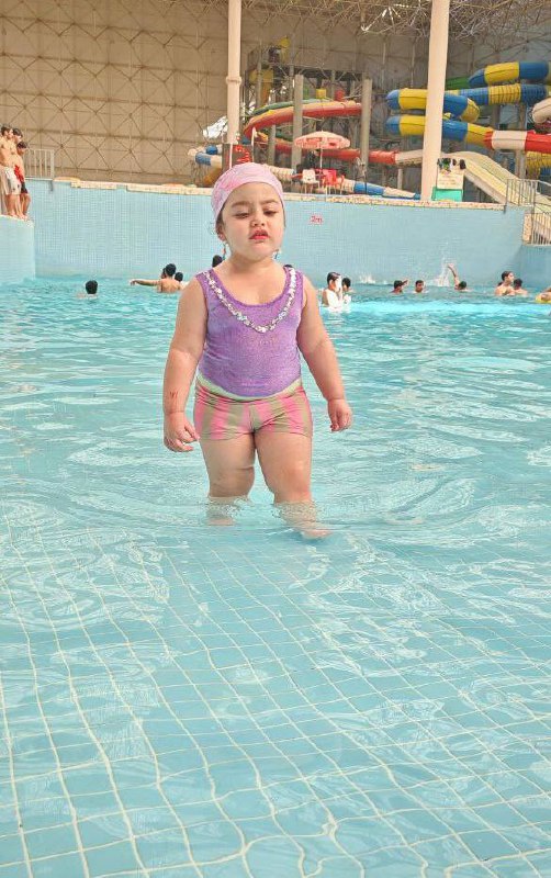 Girl enjoying a slide